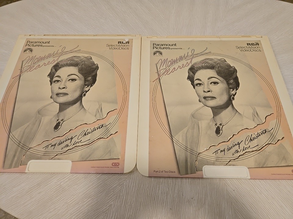 Mommy Dearest 1981 RCA Selectavision VideoDisc CED *Parts 1 & 2-  Paramount