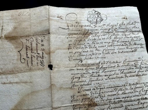 1777 AUTOGRAPHED LAST TESTAMENT