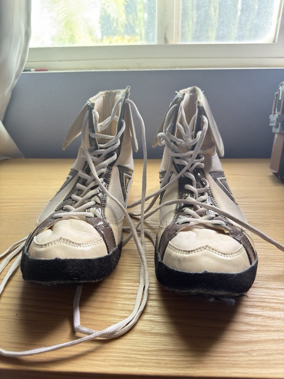 Adams Boxing Shoes Size 13 Khaki And Brown