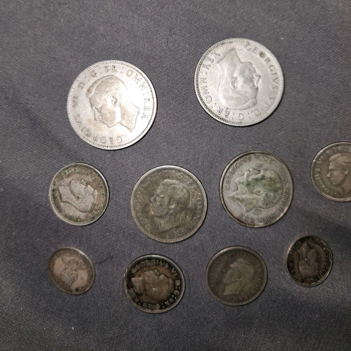 British Silver  Coins Circulated Collection Lot