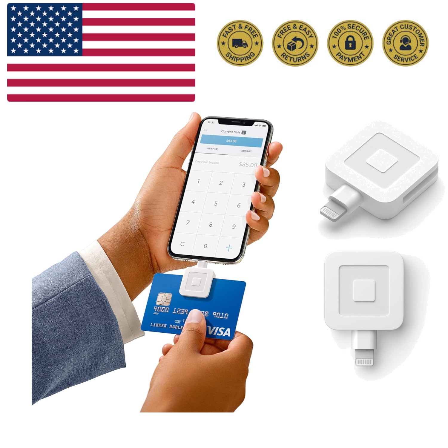 Reader for magstripe with Lightning connector