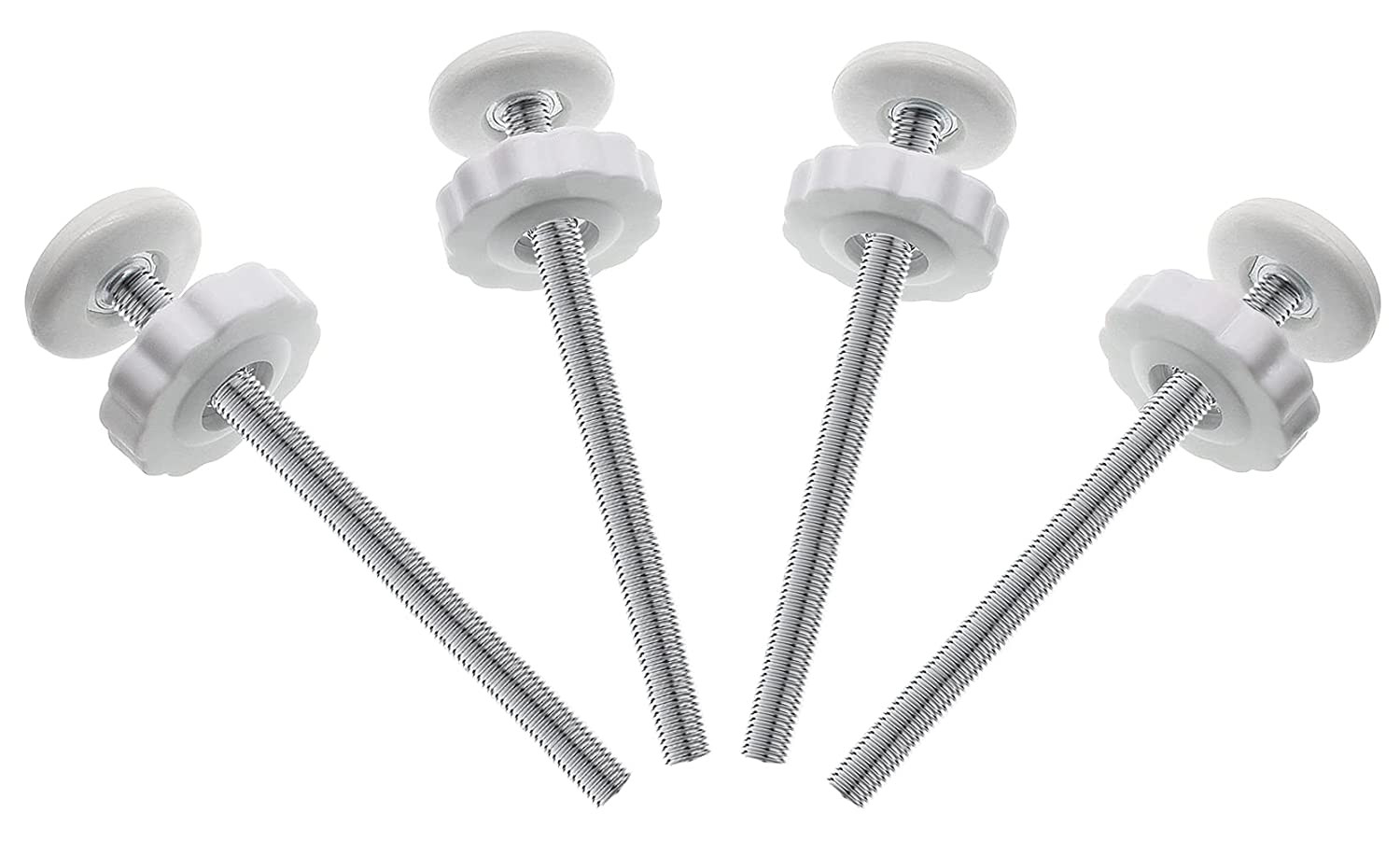 4Pcs Universal Baby Gate Threaded Spindle Rod, M8 (8Mm) Replacement Bolt Part fo