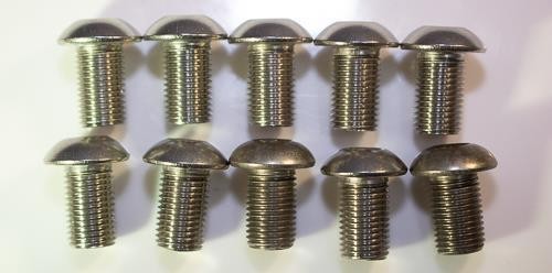 3/8-24 x 5/8 Stainless Button Head Bolts Fine Thread Allen 18-8 | Qty 20