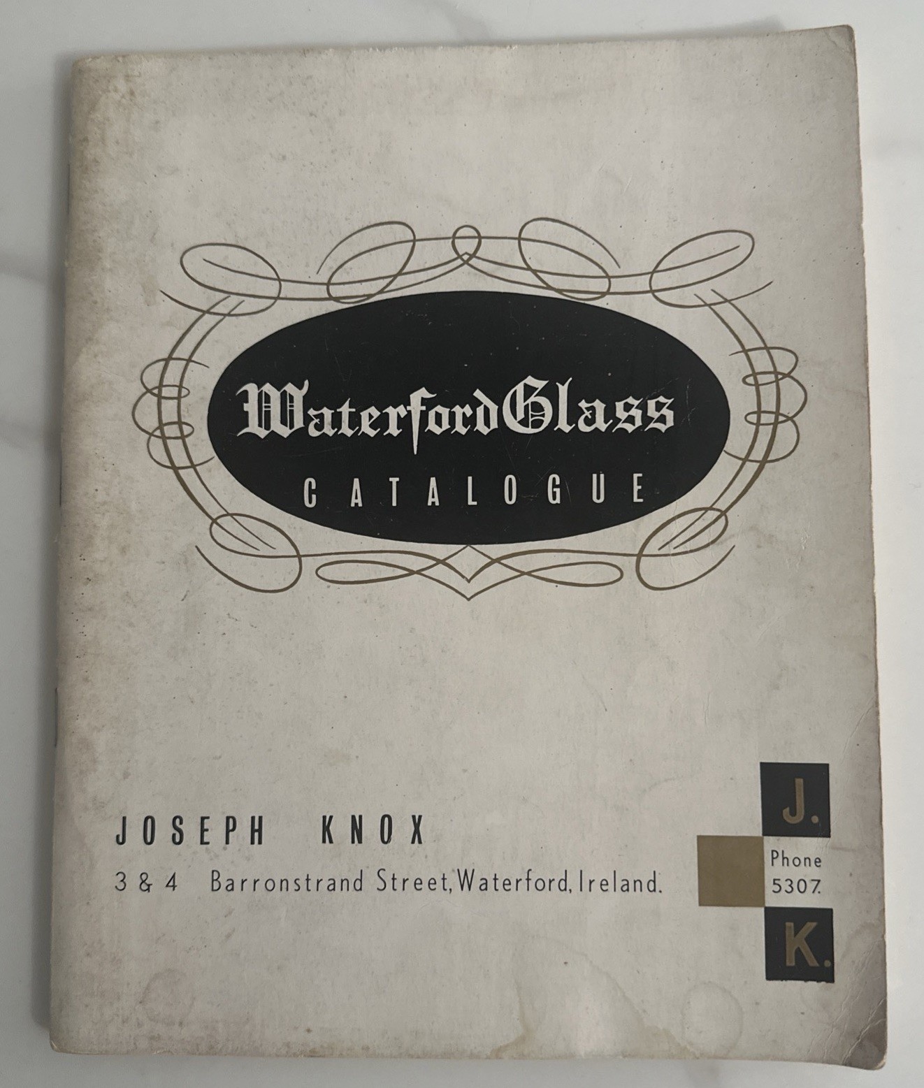 1963 Waterford Crystal Ireland Waterford Glass Catalog Price List Ref. 160 Pages