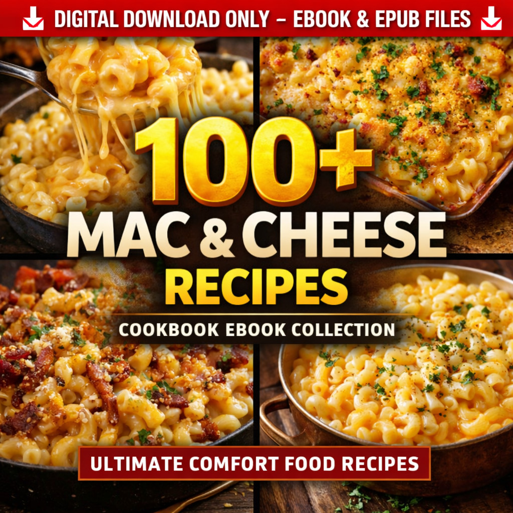 100+ Mac & Cheese Diet Recipes Cookbook | Ultimate Comfort Food eBook Collection