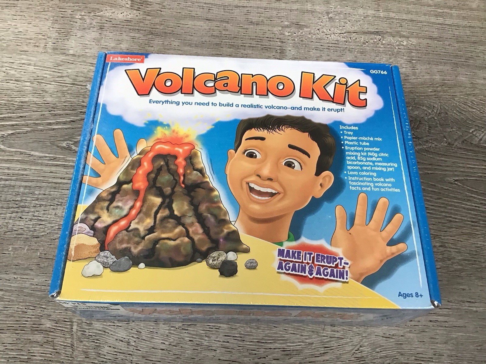 VOLCANO KIT GG766 Create Build Erupting Volcano Educational - Lakeshore- New