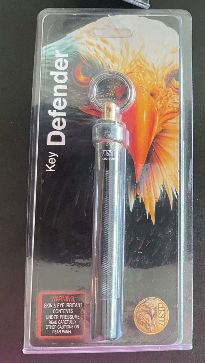 ASP Key Defender Black Pepper Spray, 5 3/4" overall, # ASP55154