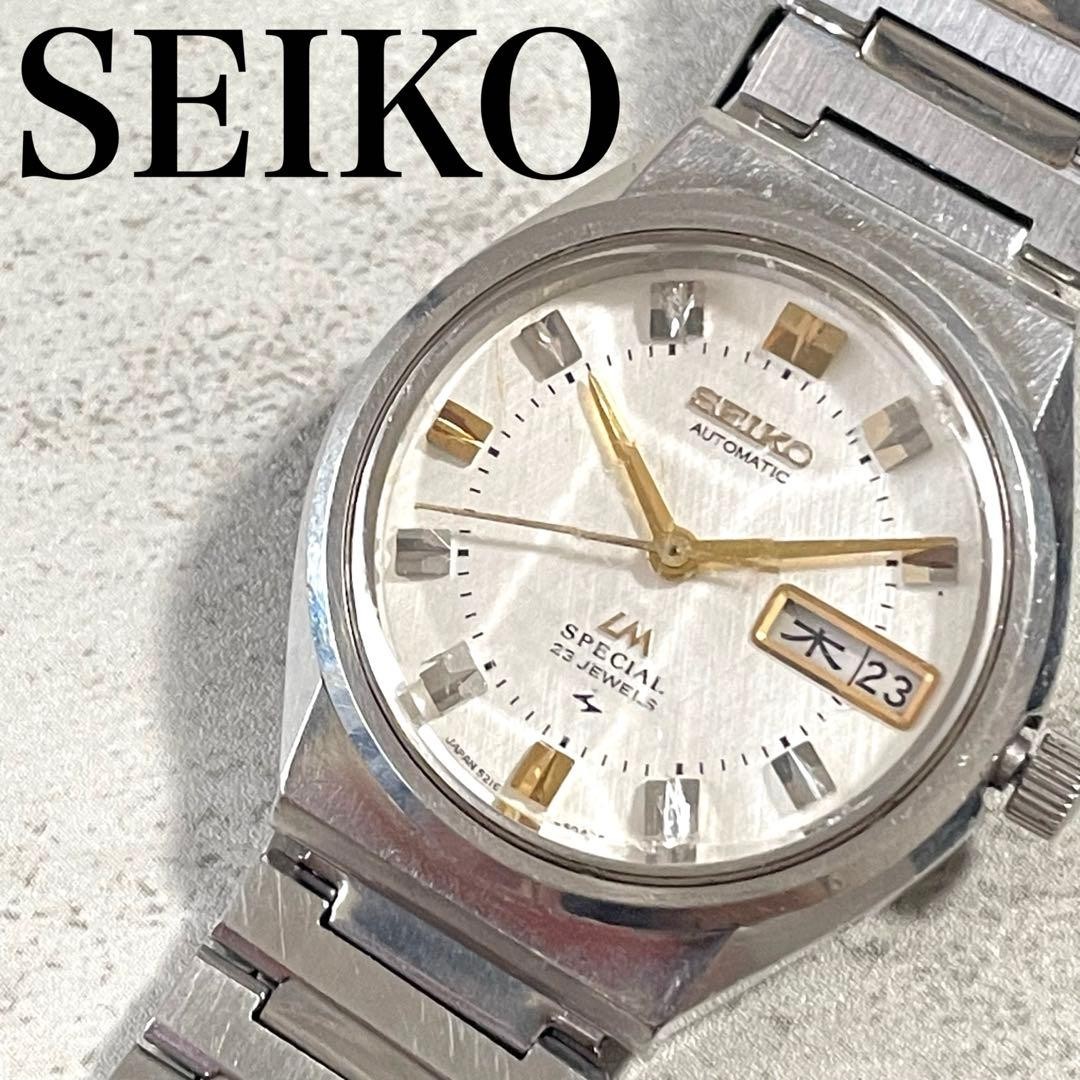 Seiko 5216 6030 LM Special Wristwatch Timepiece Vintage Authentic  From Japan