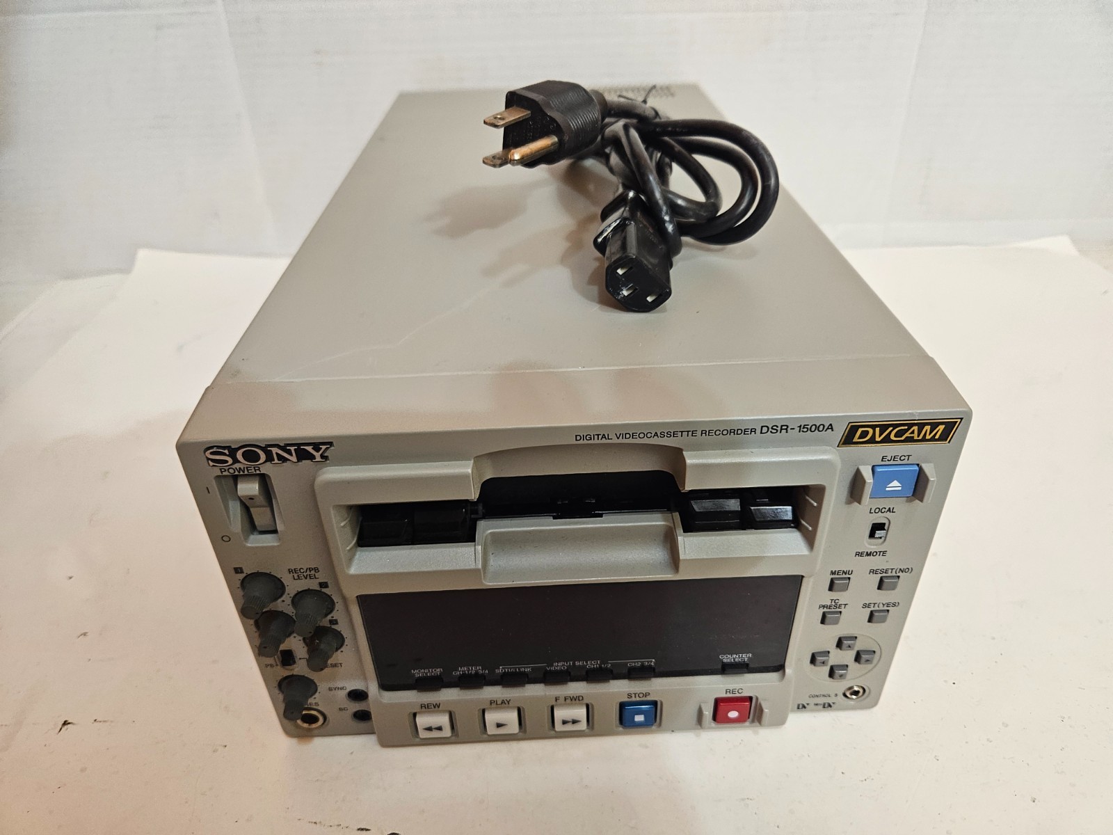 Sony DSR-1500A  Digital Videocassette Recorder DVCAM Tested/Works (MiniDV Test)