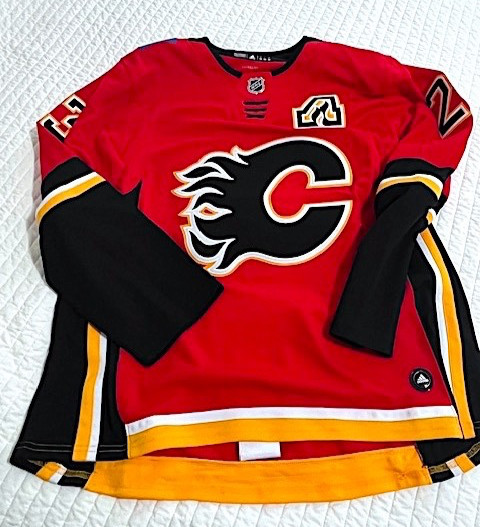 Calgary Flames Sean Monahan Red Adidas Authentic Jersey - Size 54