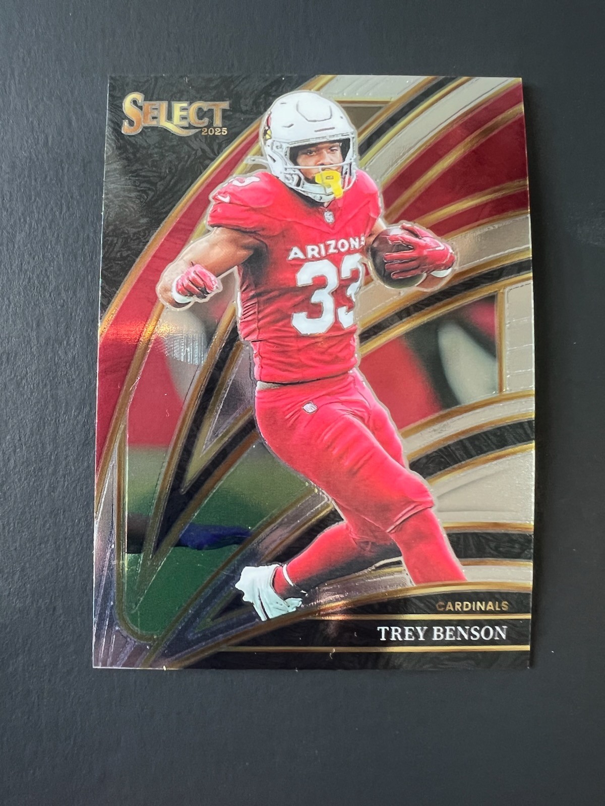 2025 Panini Select # 224 Trey Benson Club Level Arizona Cardinals
