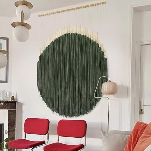  Yarn Wall Art Green Large Macrame Wall Hanging Boho Wall Decor Mud green