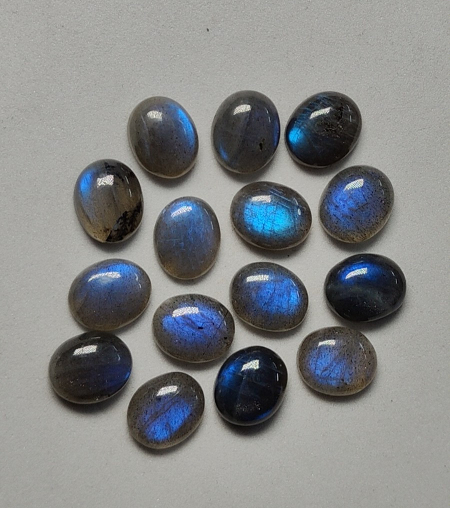 AAA Quality Natural Labradorite Oval Shape Blue Fire Cabochon Size 10x12MM