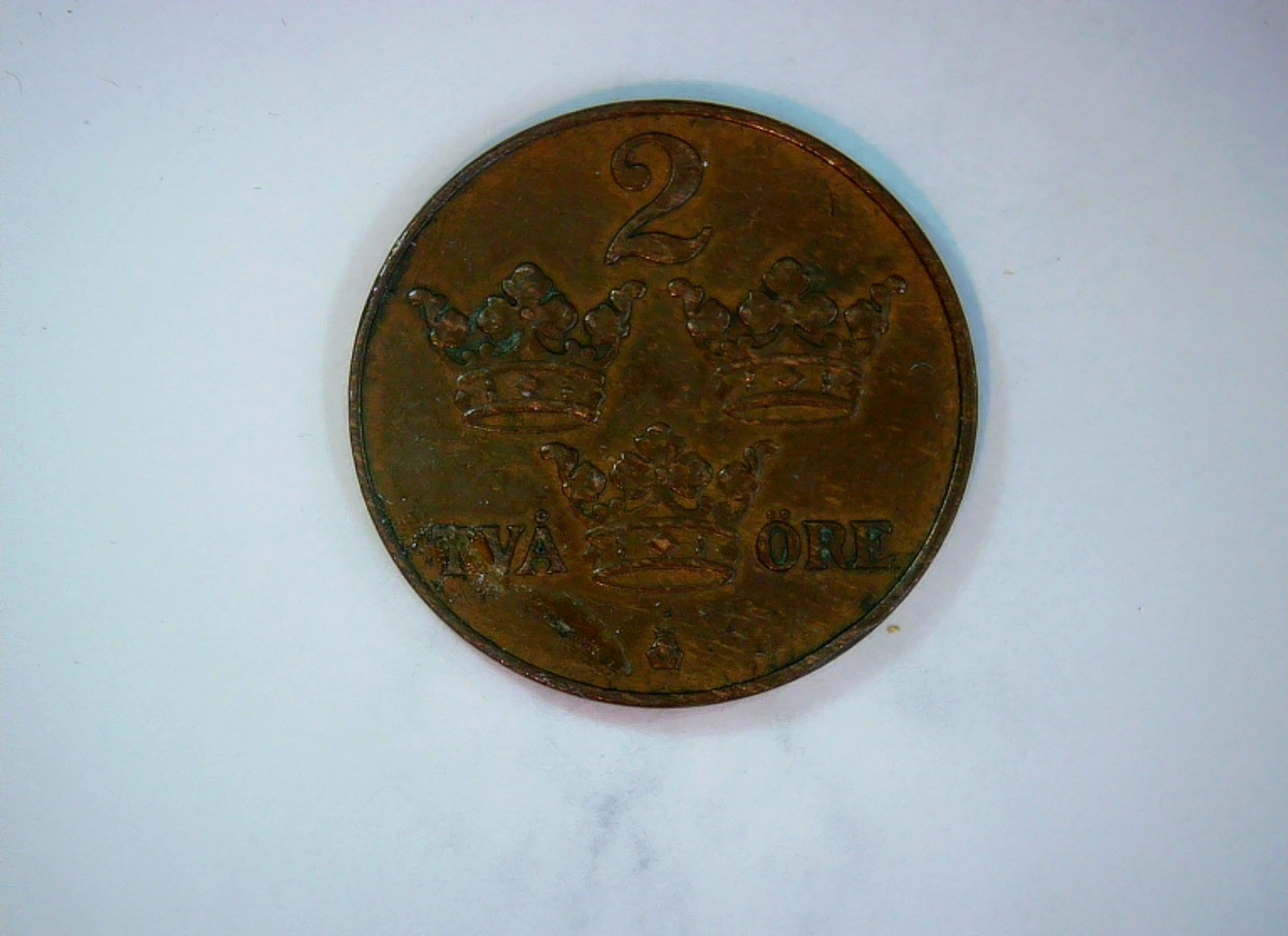Sweden 1920 2 Öre Gustaf V (monogram type) Coin