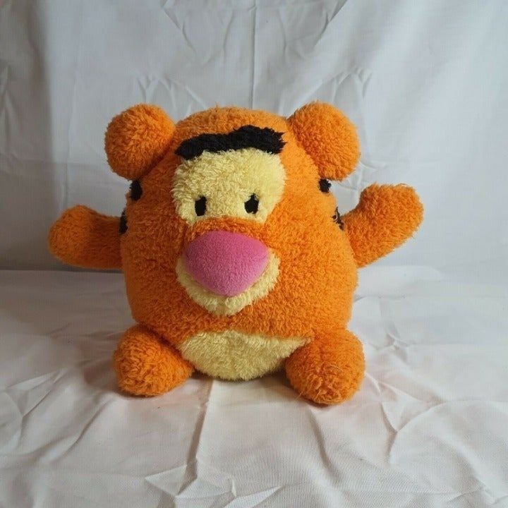 Walt Disney World Tigger Plush Round 7" Disneyland Toy Pooh Soft Baby