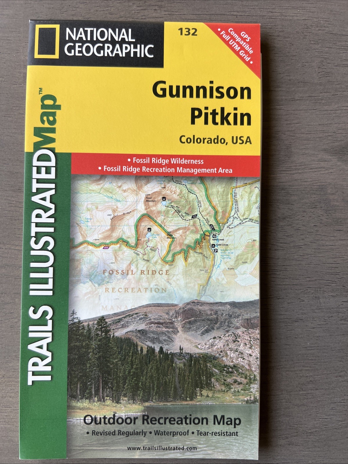 National Geographic Trails Illustrated CO Gunnison Pitkin Map #132
