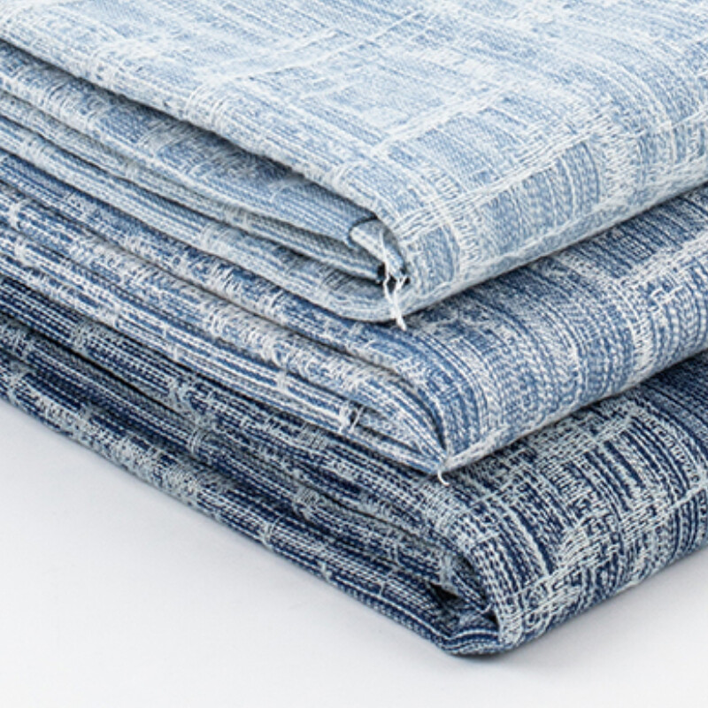 1M Washed Denim Fabric Material Thick DIY Clothes Jeans Designer fabric Cloth