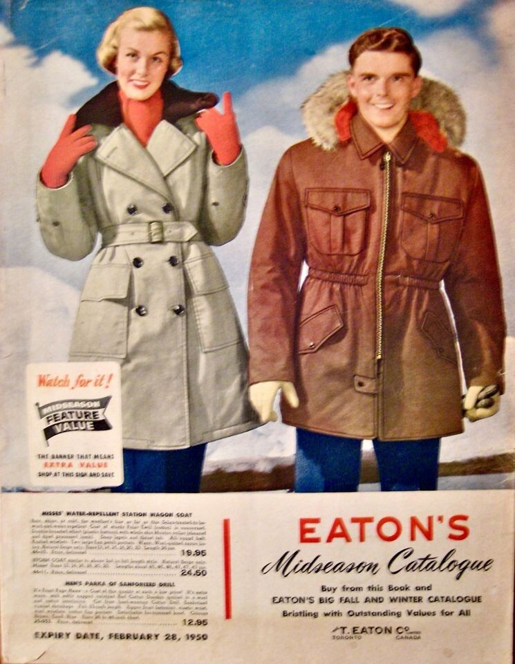 RARE VINTAGE ORIGINAL 1950 MIDSEASON EATON'S CATALOGUE FEB. 28 1950