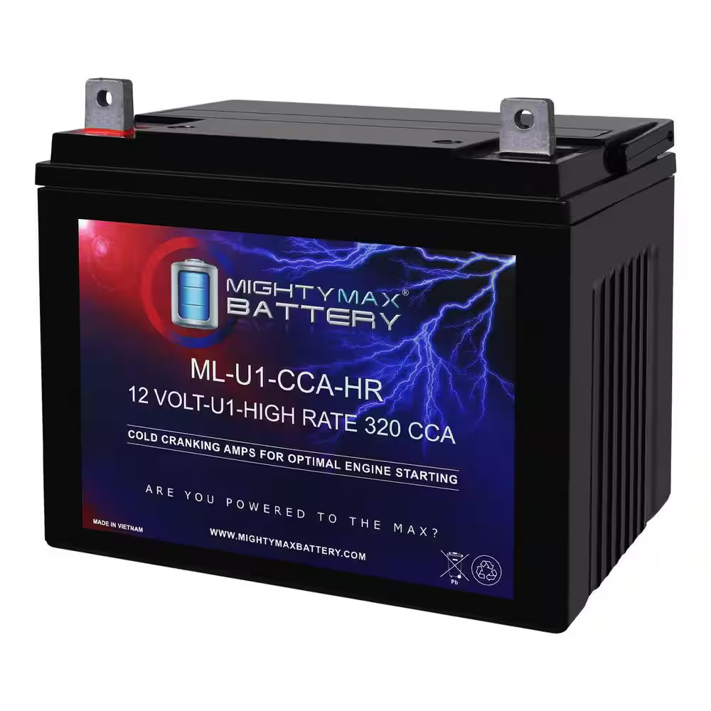 ML-U1-CCAHR 12-Volt 320CCA Battery for Craftsman ZT7000 Lawn Tractor