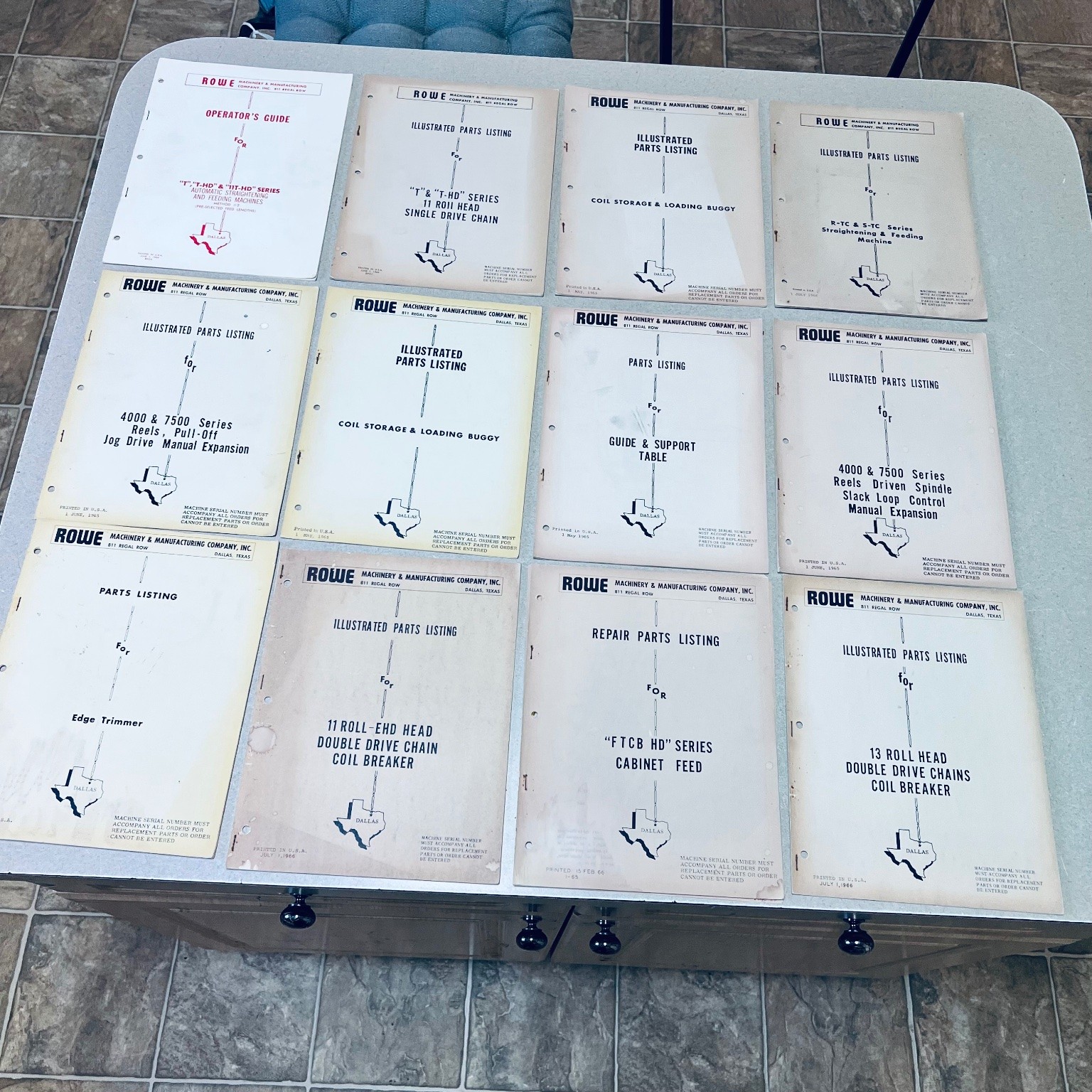 Rowe Machinery 1960s Operator Guide Parts Lot 11 Vintage Catalog Farm Equipment