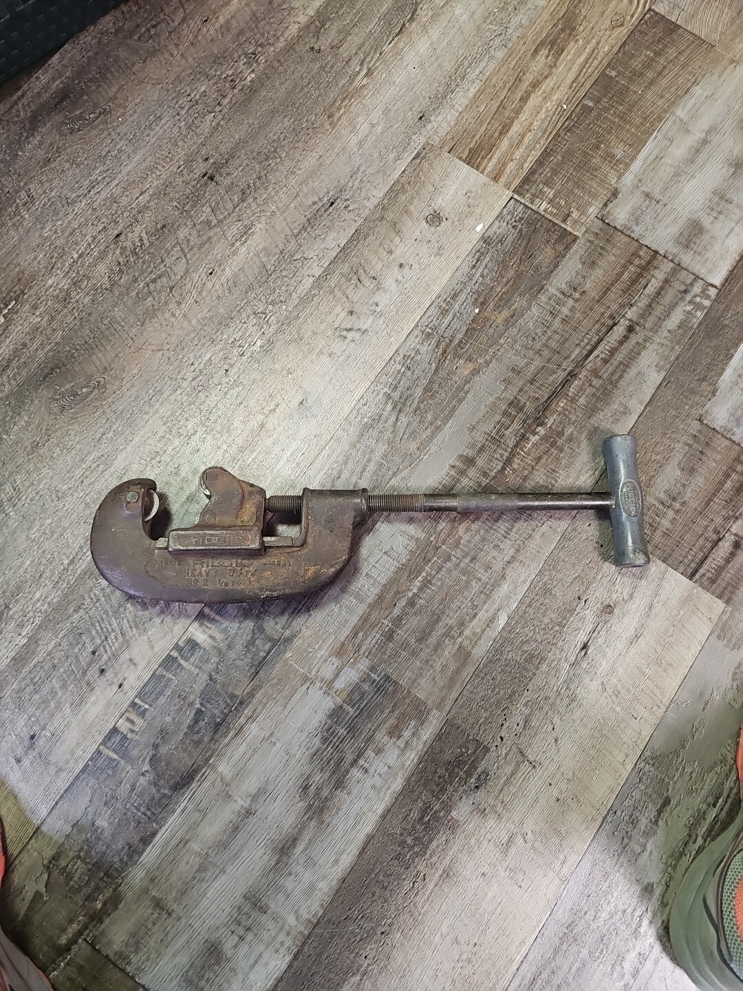 Vintage Ridgid Pipe Cutter No. 2  (1/8" To 2") Heavy Duty - Ridge Tool Co