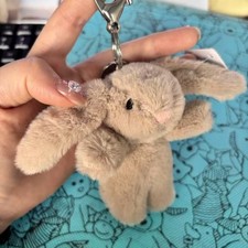 Jelly Bashful Bunny Truffle Bag Charm Soft Brown Plush Cat New Christmas gift