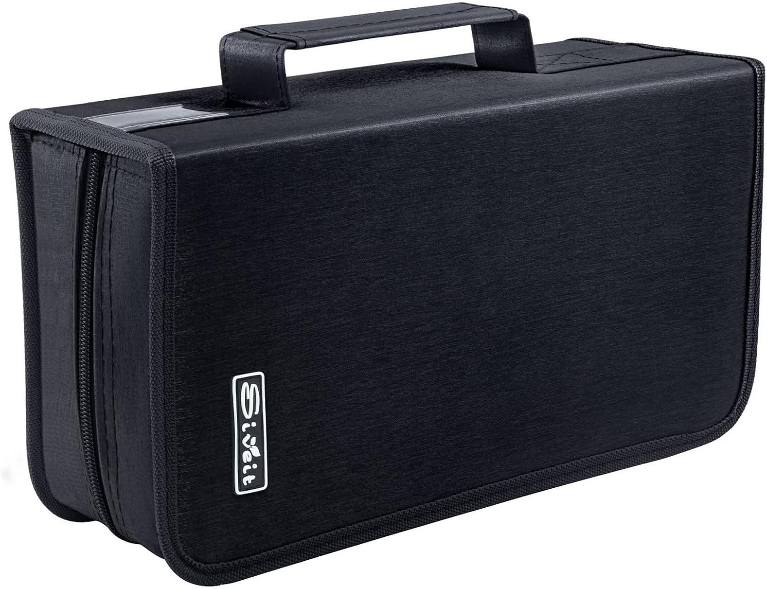 DVD Case Holder, CD/DVD Wallet Binder Holder 160 Capacity CD Black 