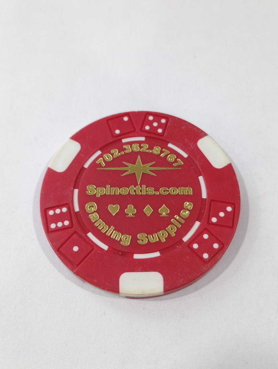 SPINETTIS GAMING STORE LAS VEGAS, NEVADA RED NCV CHIP GREAT FOR ANY COLLECTION!