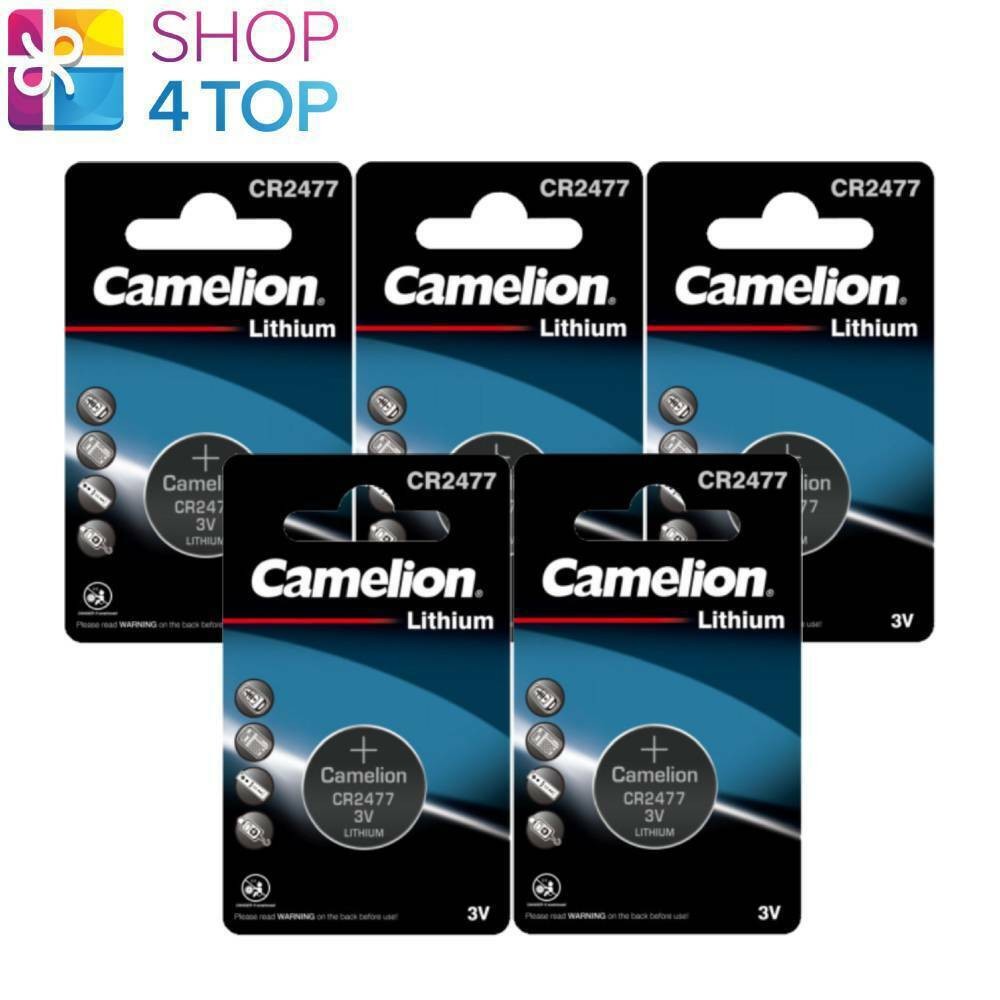 5 Camelion Cr2477 Batteries Lithium 3V Button Dl2477 Ecr2477 1Bl Exp 2033 Ne