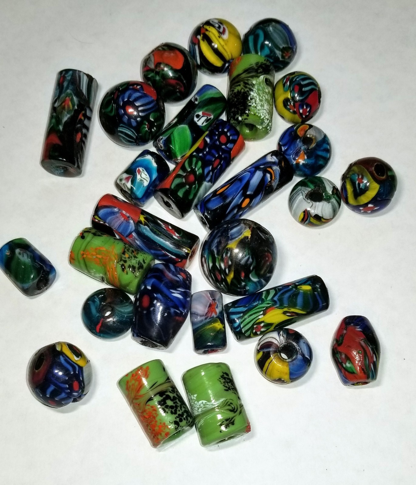 27 Assorted African Glass Trade Beads