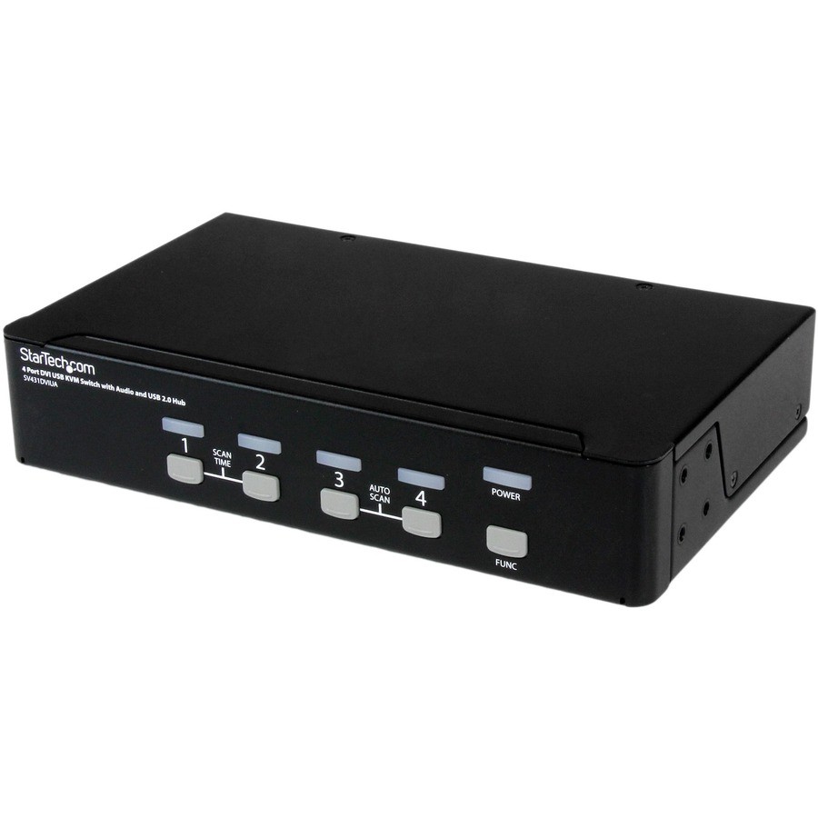 StarTech 4-Port DVI USB KVM Switch with Audio and USB 2.0 Hub