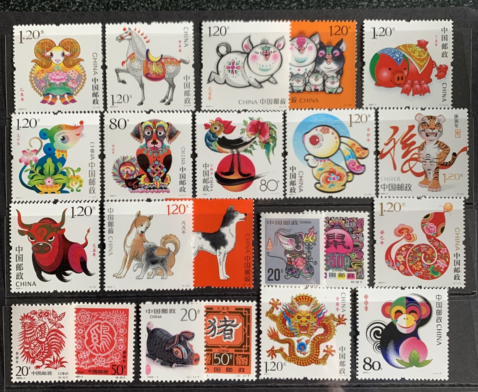 China Lunar New Year Collection Mint Never Hinged