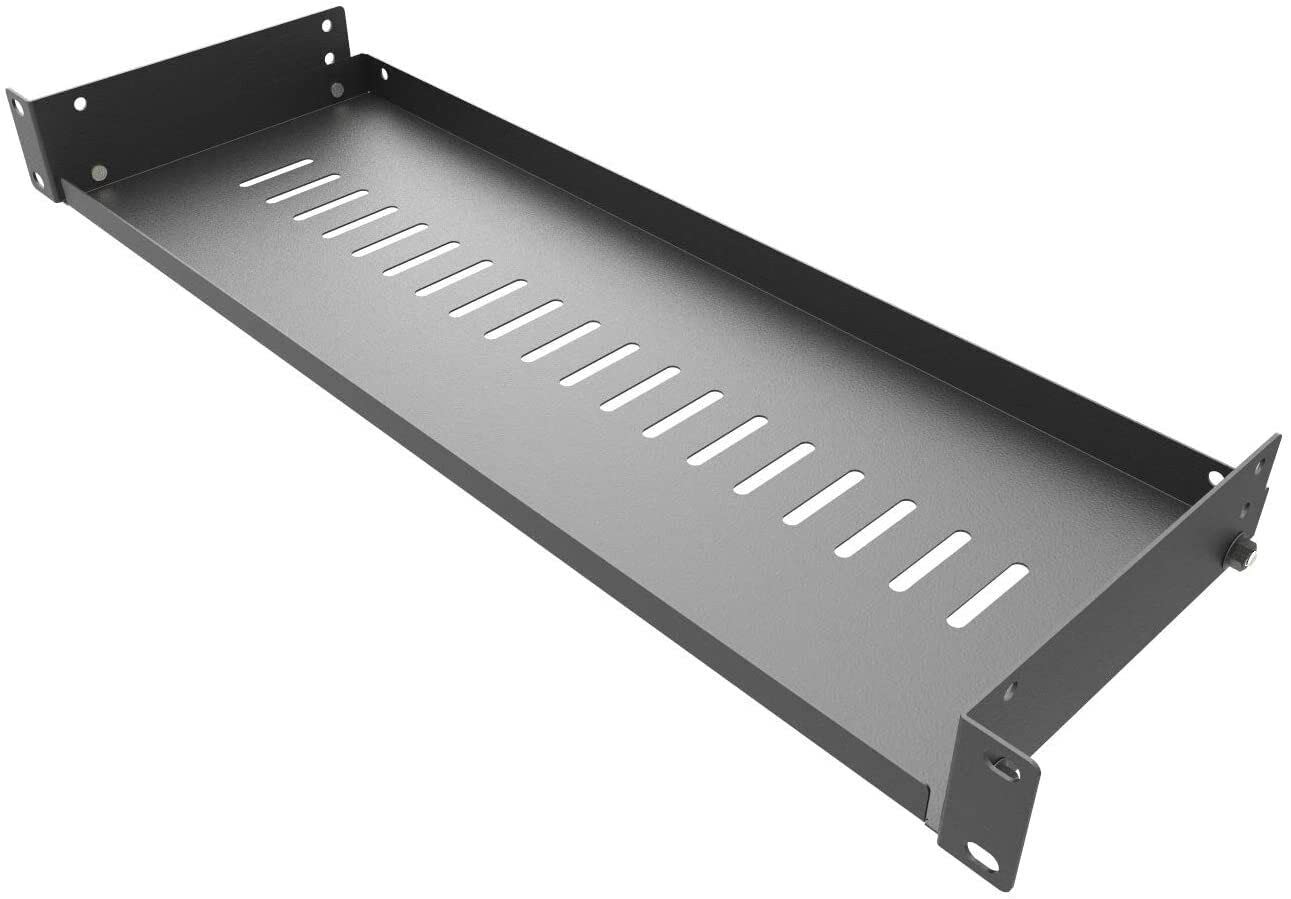 1U6V 1U Vented Cantilever Server Rack Mount Shelf 19 Inch by 6 Inch Depth Tray