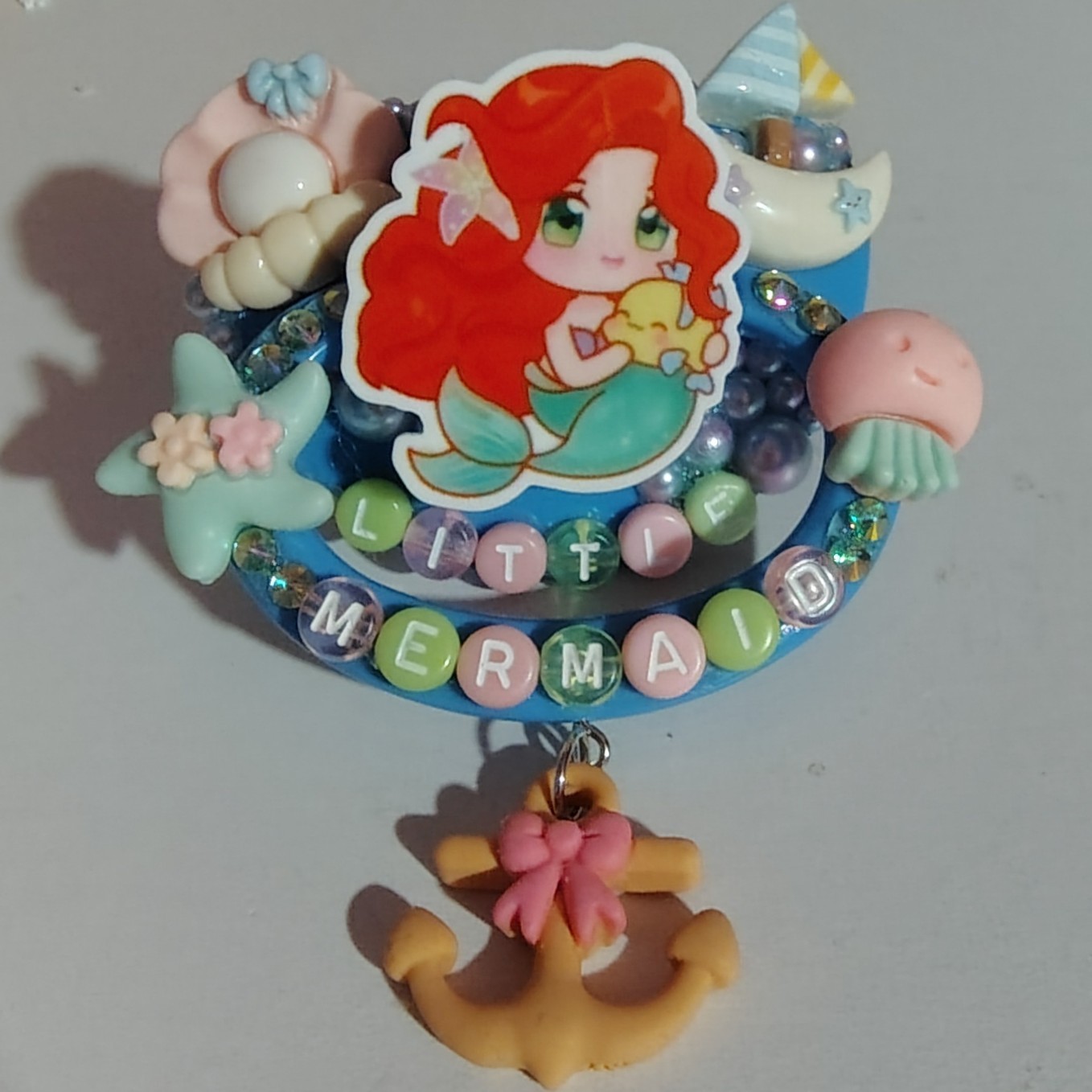 Ariel "Little Mermaid" Blue Adult Deco Pacifier