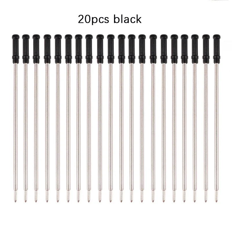 20Pcs/Lot 11.6Cm Special Metal Pen Refills for Roll Ball Pen 0.5Mm Ballpoint Pen