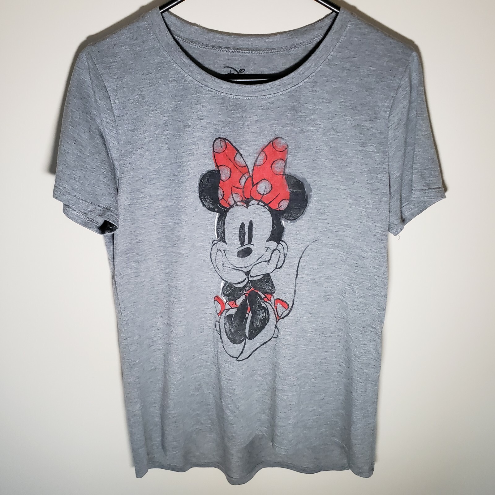 Gray Girls Disney Minnie Mouse Tshirt. Used. XL 