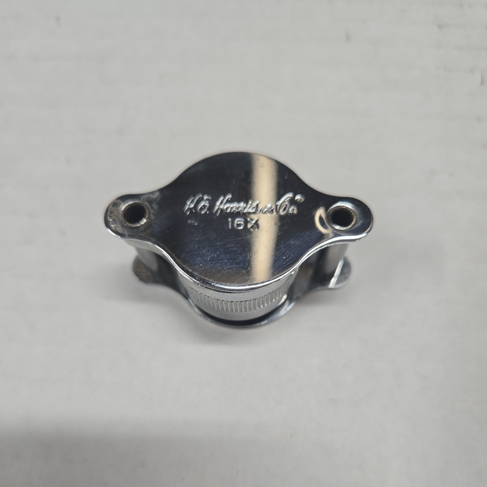 H E Harris 16X Pocket Magnifying Glass