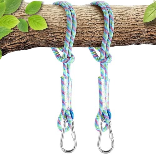Tree Swing Ropes (Set of 2), 3FT/5FT/10FT/15FT/Tree Swing Straps 20FT Blue