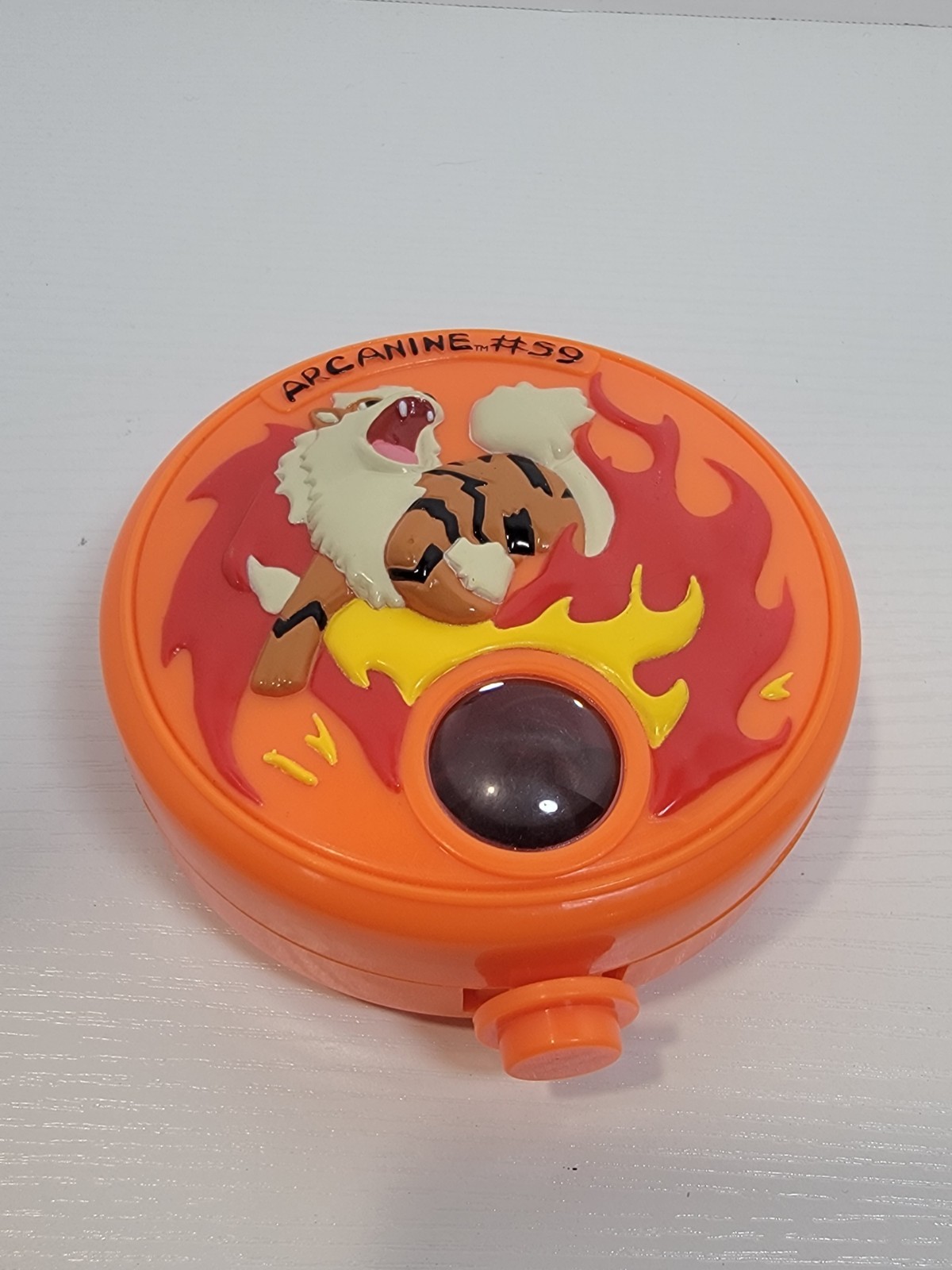 VTG Arcanine #59 Pokemon Marble Carrying Case With Marbles
