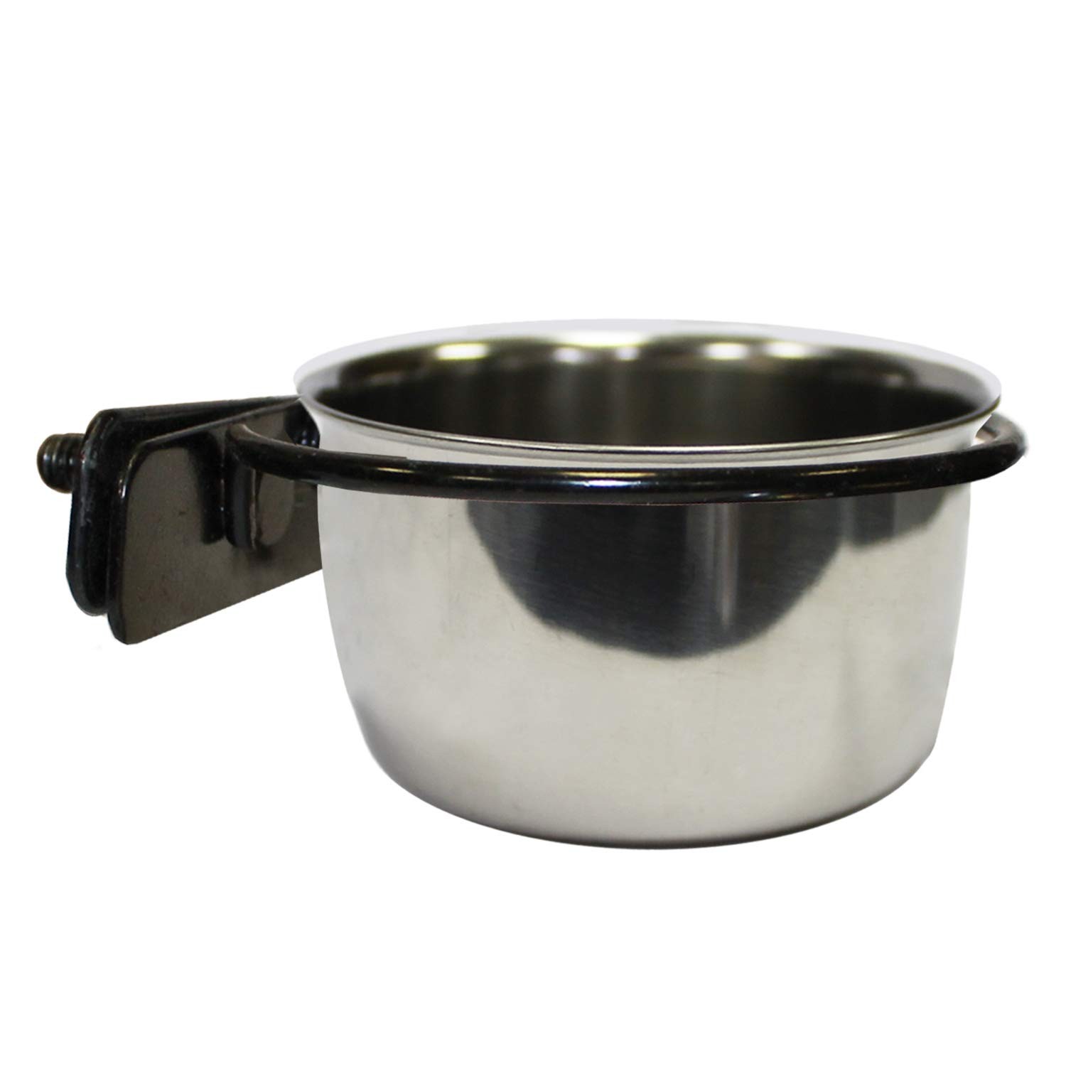 Stainless Steel Animal Cup with Holder - 5 oz. Food & Water Dish