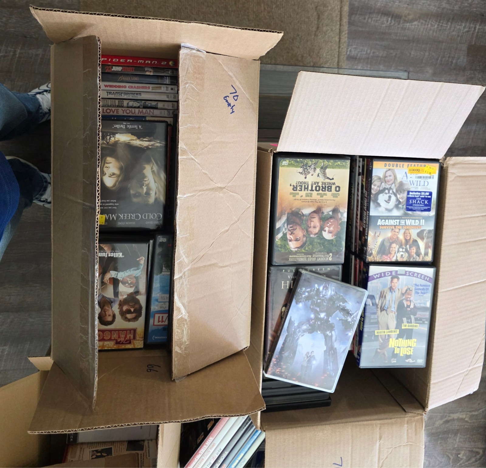 70 Empty DVD / Blu-ray Cases w/ Artwork – NO DISCS – Replacement Lot