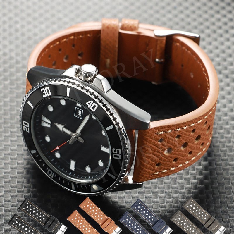 18mm 19mm 20mm 22mm Universal Genuine Leather Strap Smartwatch Replacement Band