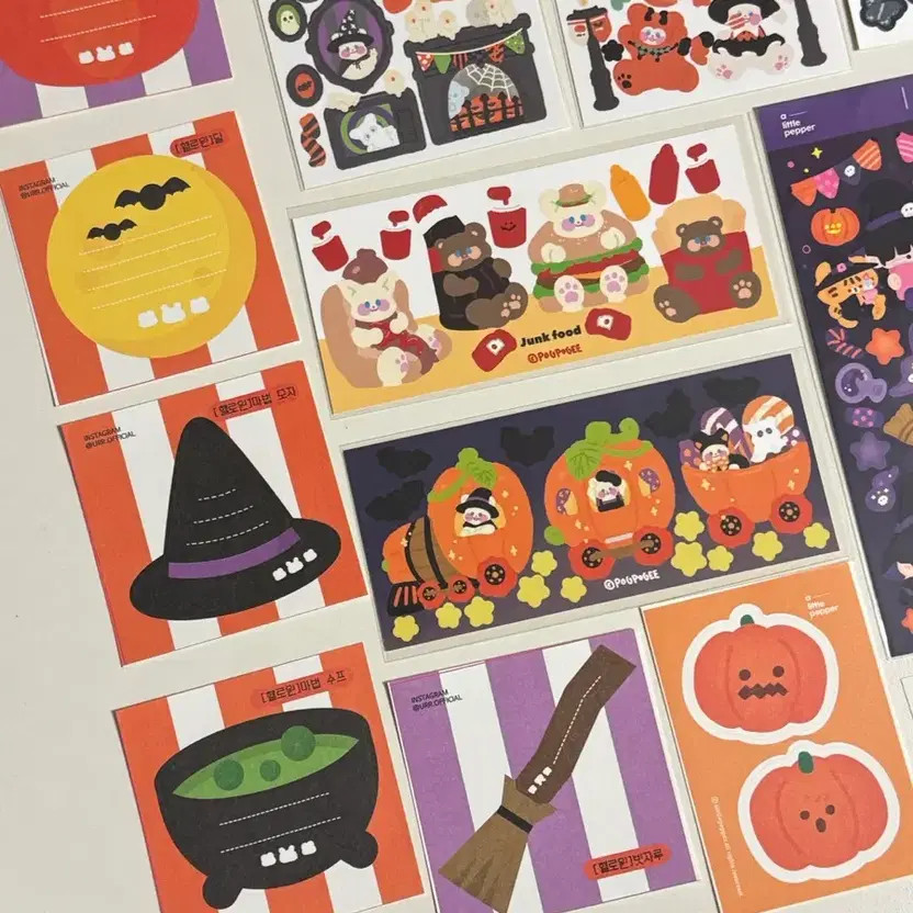 Halloween Sticker Set Bulk Sale by Ppoki, Little Pepper, Yur, Yulbamgomi