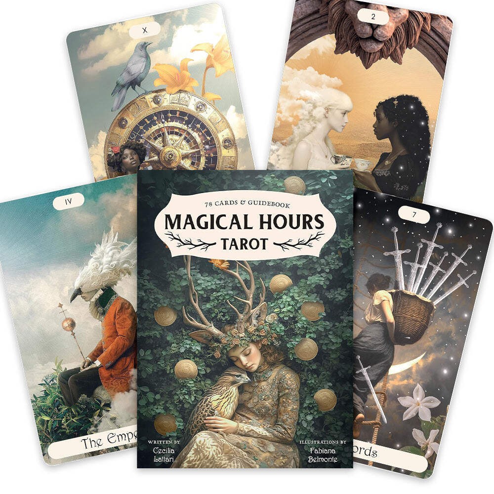 Magical Hours Tarot Deck US GAMES – 78 Cards & Guidebook – Divination Oracle