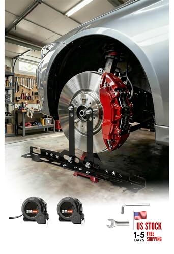 Wheel Alignment Tool with 2 Measuring Tapes, Car Alignment Upgraded Matte Black