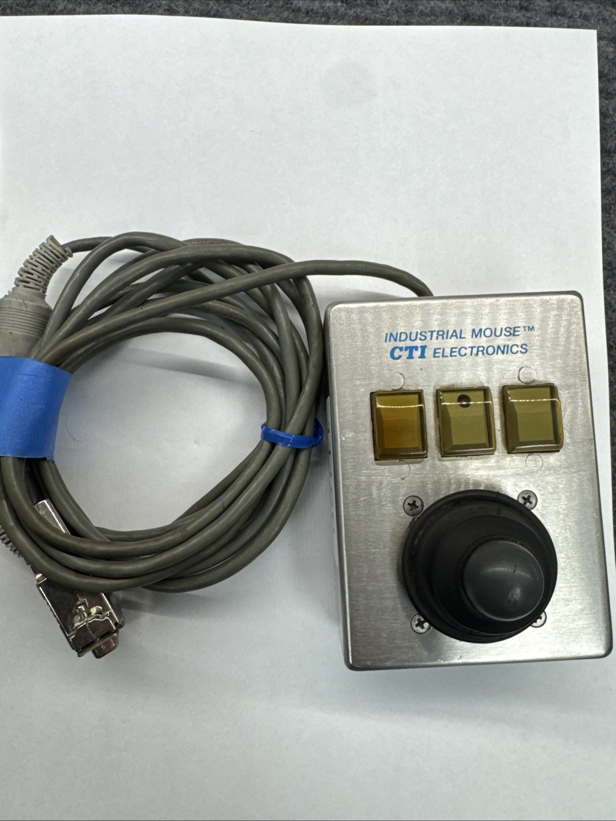 CTI Electronics M20190-MSOF Industrial Mouse Pointer Joystick Vintage Serial db9