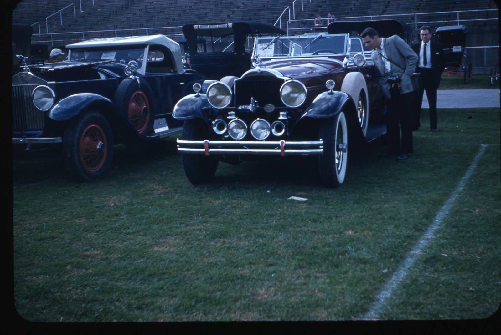 Sl86 Original Slide 1950’s  Kodachrome Hershey PA 1929 Packard Rolls Royce 300a