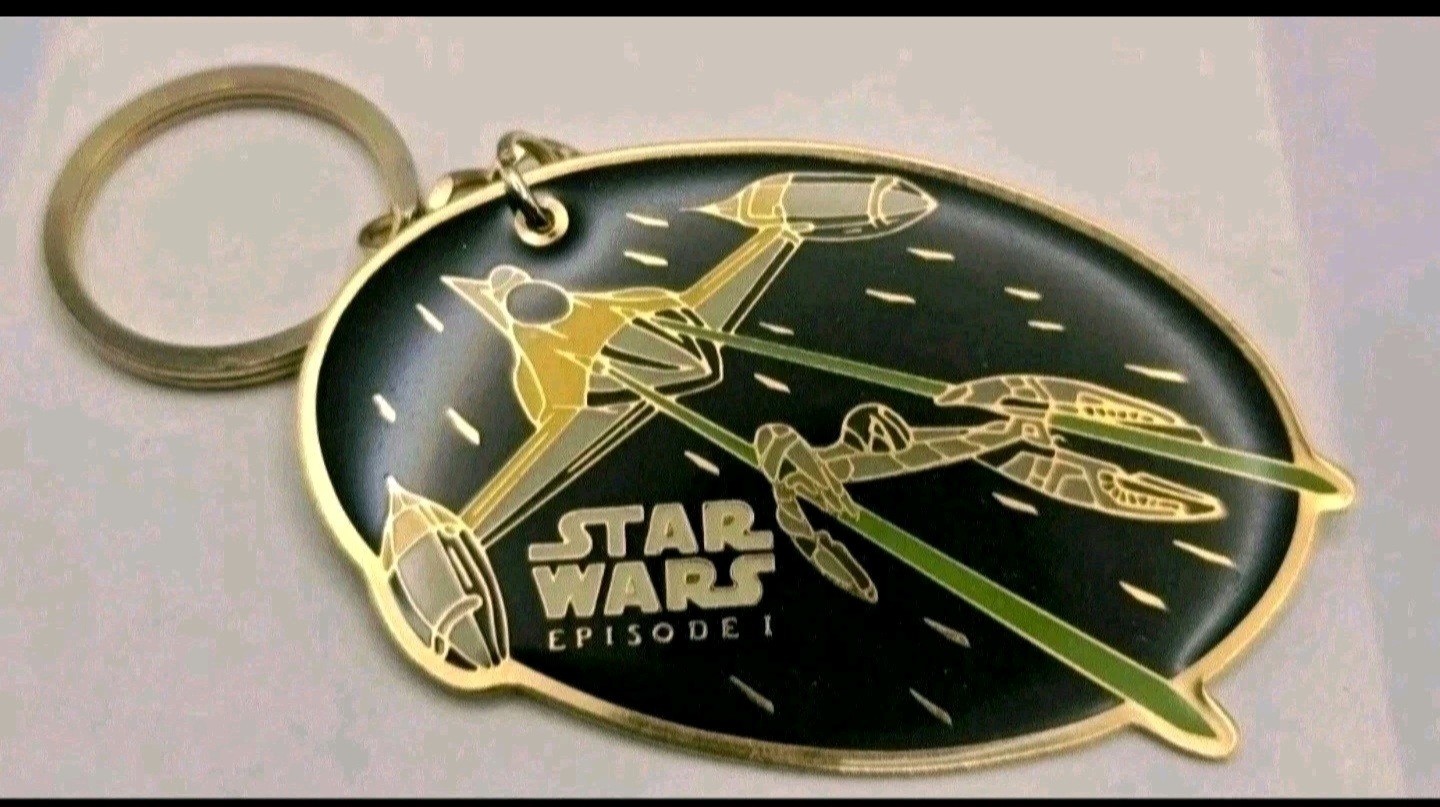 Star Wars Episode 1 metal Key Chain 1999 Applause Lucasfilm Ltd