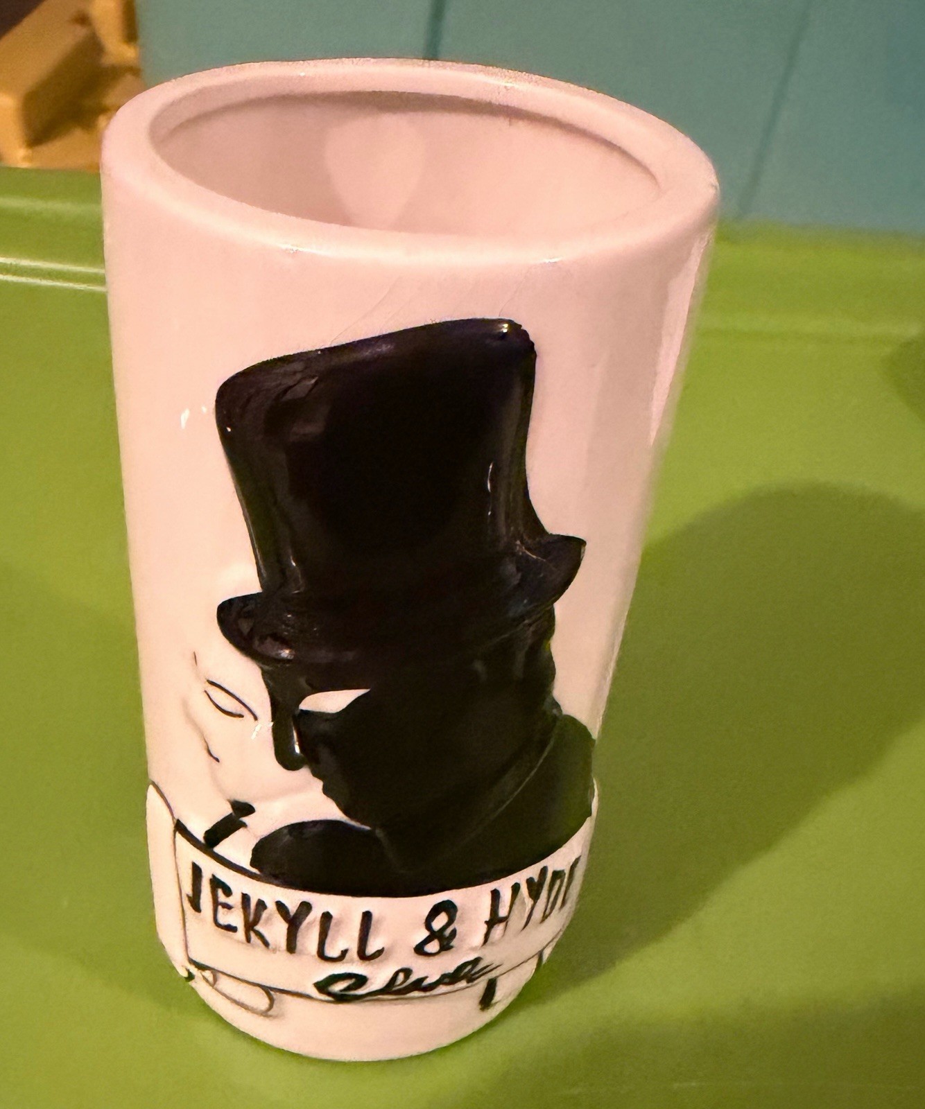 Dr Jekyll Mr Hyde Club NYC Tiki Mug Vintage Good & Evil Souvenir Bar Cup Ceramic