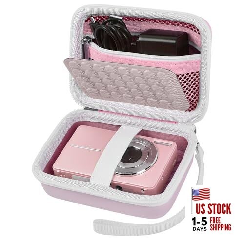  Digital Camera Case Compatible with CAMKORY/for Lecnippy/for Lecran/for Pink